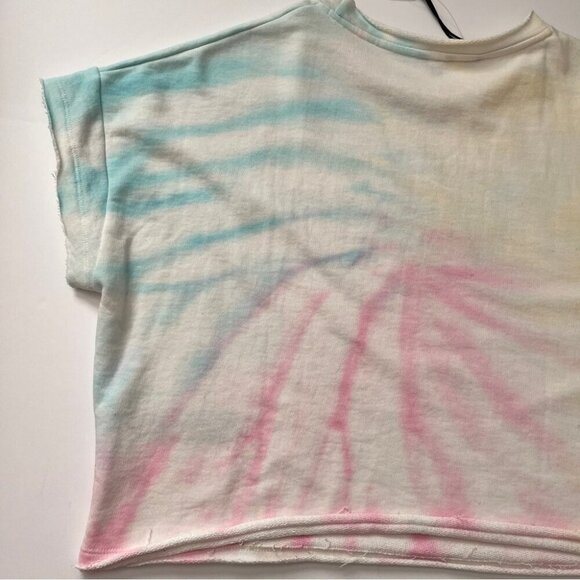 NWT Buffalo David Bitton Sweatshirt Caley Cutoff Swirl Baby Tie Dye Vintage Sz M - Picture 13 of 14